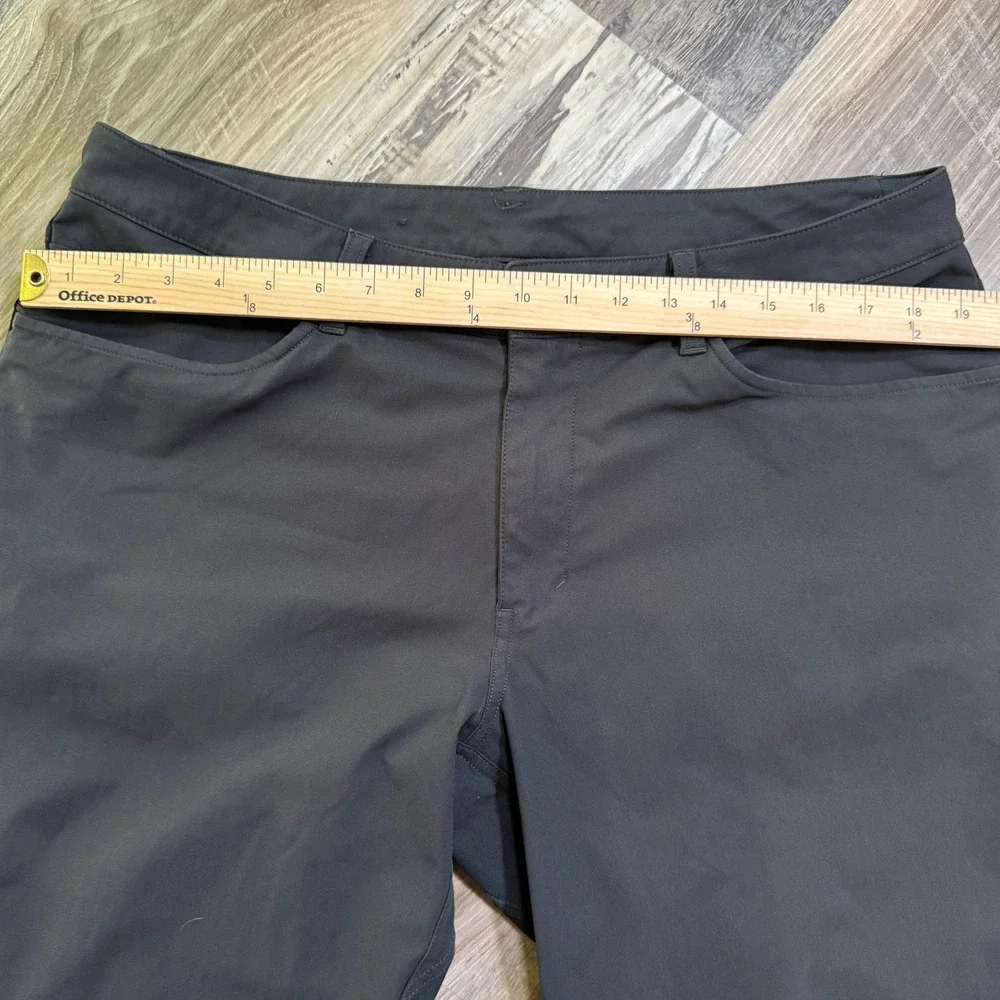 Lululemon ABC Pant Mens 36 Grey Obsidian Slim‎ Straight 5-Pocket Technical Pants